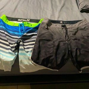 Quicksilver & Hurley board shorts bundle